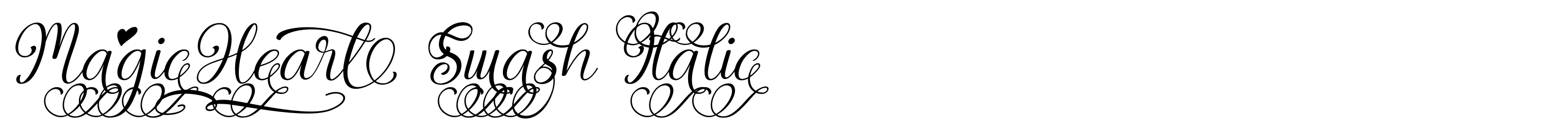 Magic Heart Swash Italic